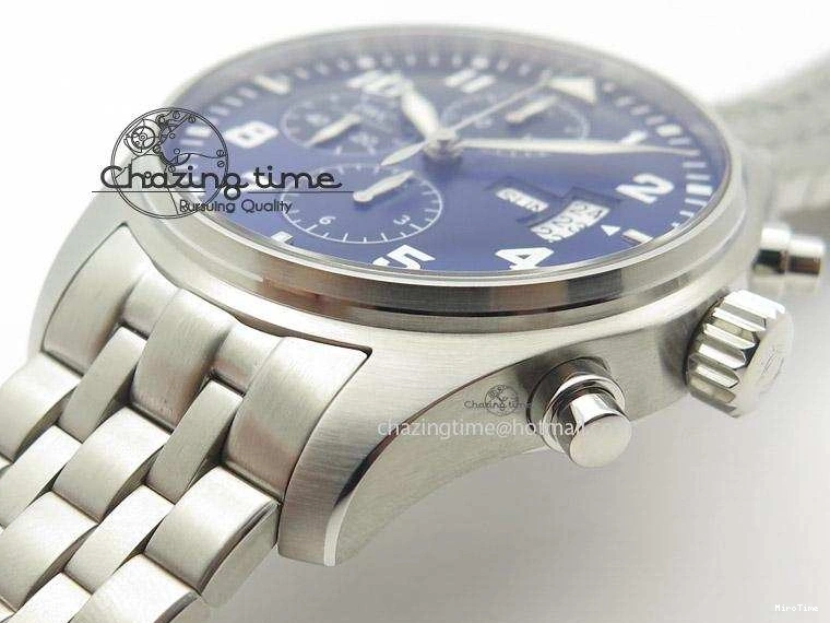 MIROTIME 0817 Modern Pilot Chrono 377706 “Le Petit Prince” ZF 1:1 Best Edition Blue Dial On SS Bracelet A 7346